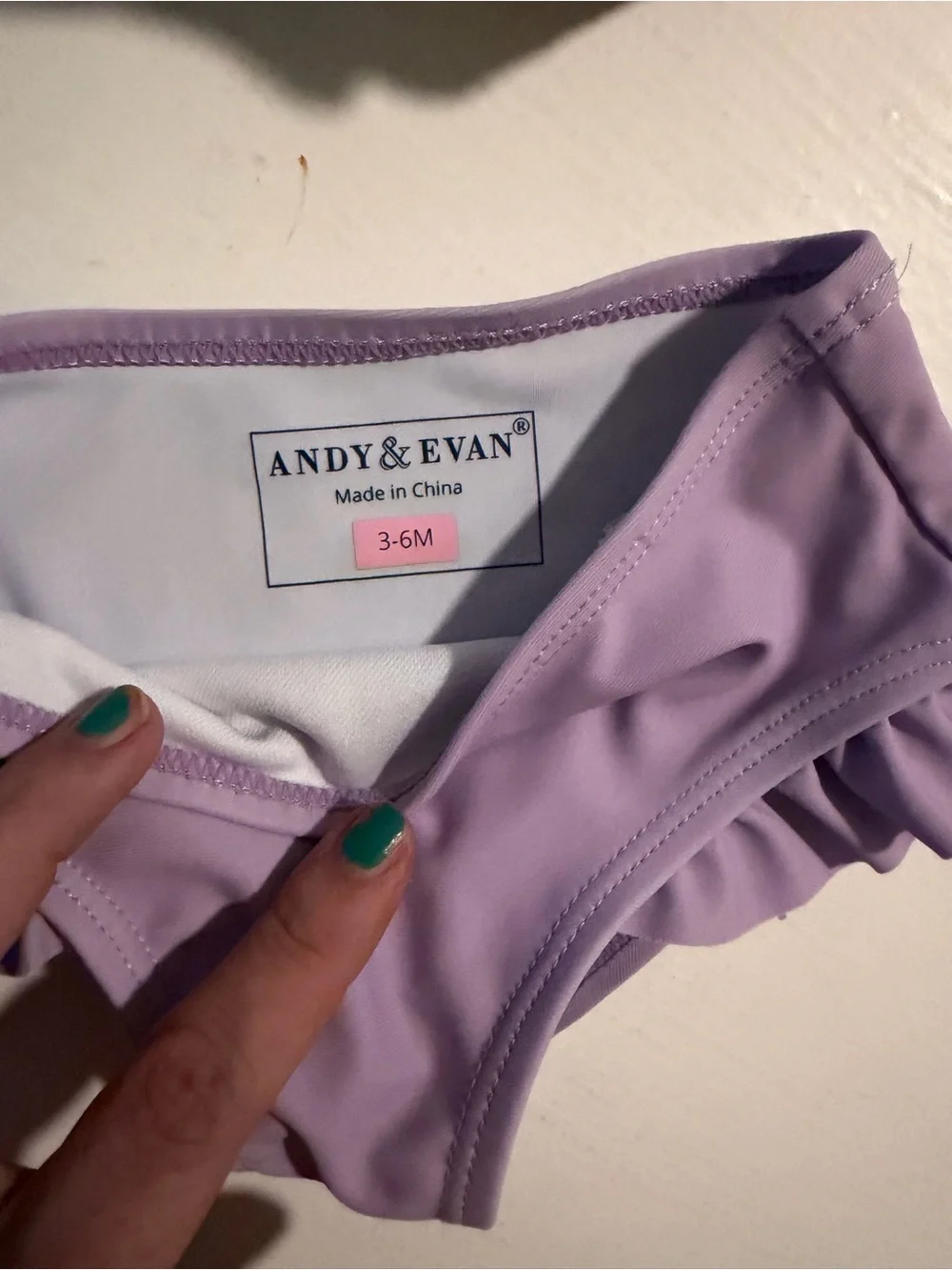 Andy & Evan Lavender Ruffle Bikini Bottom